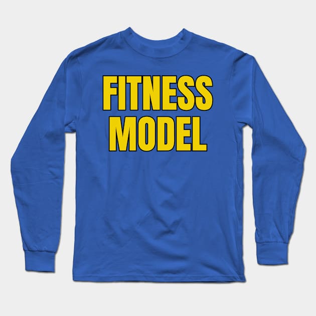 Fitness Model Long Sleeve T-Shirt by Spatski